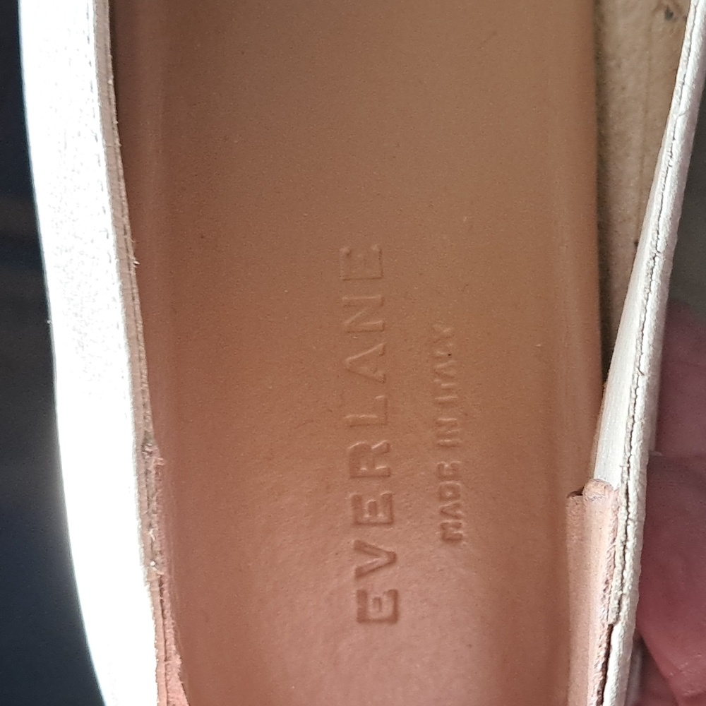 Everlane Women Italian Leather Day Glove Cream Flat Shoes Size 9 Ballet Neutral - Picture 5 of 8